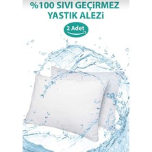 AY Home  10 Adet Kapitoneli Sıvı Geçirmez Yastık Alezi Yastık Koruyucu Yastık Kılıfı Pamuklu Beyaz 50 x 70 cm