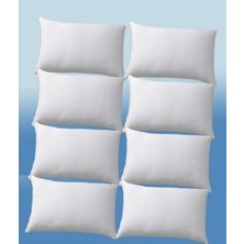 AY Home  8 Adet Pamuklu Fermuarli Sıvı Geçirmez Yastık Alezi Yastık koruyucu Yastık Beyaz 50 x 70 cm