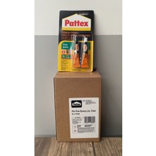 Pattex Power Epoxy Güçlü Epoksi Yapıştırıcı Şeffaf 24 gr 2 × 11 ml 6'lı