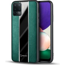 Oppo Reno 5 Lite Kılıf Zebana Premium Deri Kılıf Yeşil