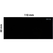 Scs Svar Kaynak Maske Camı Siyah 110 x 50 No:10 (Athermal Muadili)