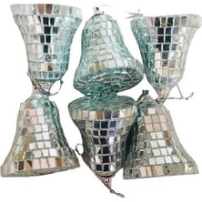 Event Party Store Yılbaşı Süsü Aynalı Çan 5cm x 7cm 6'lı