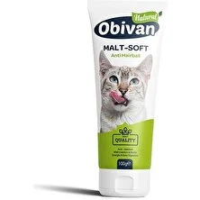 Obivan Anti-Hairball Malt Kedi Macunu 100gr (Tüy Yumağı Önleyici ve Tüy Sağlığı Destekleyici)