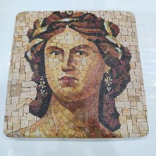 Şeker Portakalım Dekoratif Figürlü Doğal Taş Banyo Gider Kapağı Süsü Tekli 10X10 cm