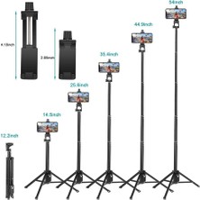 Pdx 101 Fotoğraf ve Video Çekimi İçin 102cm Kumandalı Telefon Tripodu