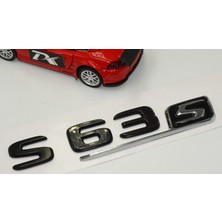 DK Tuning S 63S Bagaj Parlak Siyah Abs 3m 3D Yazı Logo