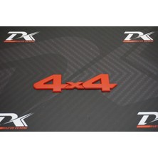 DK Tuning 4x4 Arazi Suv Pickup Bagaj Krom Metal 3m 3D Yazı Logo Amblem