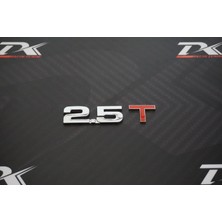 DK Tuning Audi 2.5 T Bagaj Yazı Logo 3m 3D Krom Metal Orjinal Ürün