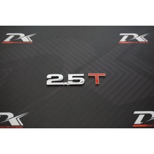 DK Tuning Audi 2.5 T Bagaj Yazı Logo 3m 3D Krom Metal Orjinal Ürün