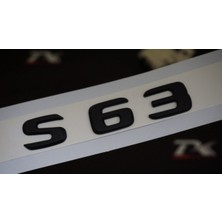 DK Tuning S63 Bagaj Yazı Logo Mat Siyah Renk Oem Ürün