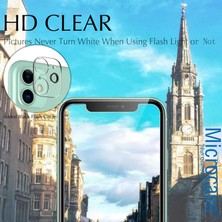 Microcase iPhone 11 3D Kamera Camı Lens Koruyucu Glass Şeffaf Night Beat Version