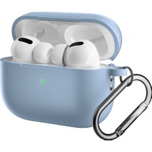 CoverZone For Airpods Pro 2 ile Uyumlu Kılıf Silikon Tam Koruma Kancalı Anahtarlık Comely Silikon Kılıf