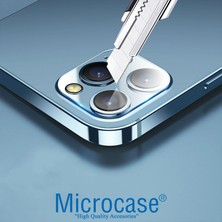 Microcase iPhone 11 Pro 3D Kamera Camı Lens Koruyucu Glass Şeffaf Night Beat Version