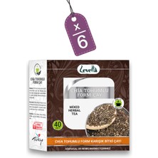 Levella Life Chia Tohumlu Kinoalı Fom Çayı 40 Süzen Poşet x 6 Adet