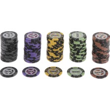 Mahjong/poker/parti Oyunları Için Uygun 1.57 Inç Cips, 100 Gram Kil Eğlence Çipi - 100 500 1000 5000 10000