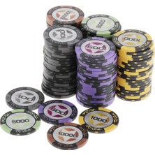 Mahjong/poker/parti Oyunları Için Uygun 1.57 Inç Cips, 100 Gram Kil Eğlence Çipi - 100 500 1000 5000 10000