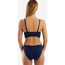 Ayyıldız 564 Lacivert Push-Up Bralet Takım