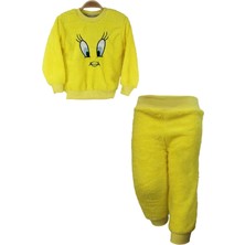 Baby Bakkal Kız Çocuk Peluş Tweety Desenli Pijama Takım