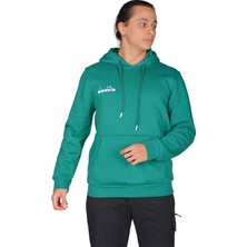 Diadora Bergamo - Erkek Yeşil Pamuklu Spor Sweatshirt - DDBER1030016