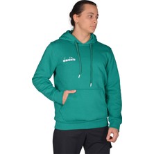 Diadora Bergamo - Erkek Yeşil Pamuklu Spor Sweatshirt - DDBER1030016