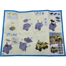 UDATOYS Iş Makinaları Parçalı Setler Blok Seti Ekskavatör Forklift Kepçe Kamyon Set
