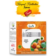 Levella Life Kayısılı Form Karışık Bitki Çayı 40'lı Süzen Poşet x 4 Adet