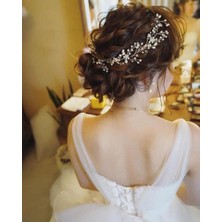 Bba New Trend Gelin Tacı Gelin Saç Aksesuarı Incili Gelin Tacı