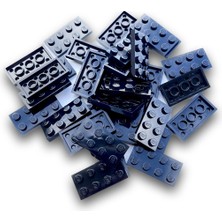 LEGO Orijinal Parçalar - Plate 2 x 4 Siyah (10 Adet)