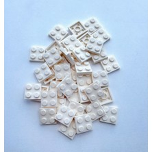 LEGO Orijinal Parçalar - Plate 2 x 2 Beyaz (50 Adet)