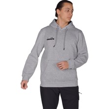 Diadora Bergamo - Erkek Grimelanj Pamuklu Spor Sweatshirt - DDBER1030016