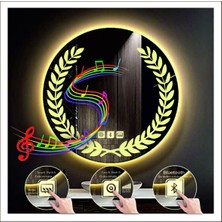 Dnr-MirrorDnr-Mirror 70 cm Günışığı Ledli Tasarım Kumlamalı Dokunmatik Bluetoothlu Buğu Önleyicili Makyaj Banyo Aynası