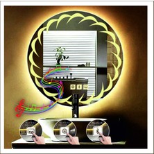 Dnr-MirrorDnr-Mirror 70 cm Günışığı Ledli Tasarım Kumlamalı Dokunmatik Bluetoothlu Buğu Önleyicili Makyaj Banyo Aynası