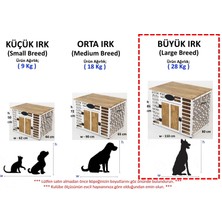 Colorfull World Iç Mekan Metal/ahşap Köpek Kulübesi, Metal/ahşap Dikdörtgen Köpek Evi, Dekoratif Köpek Evi