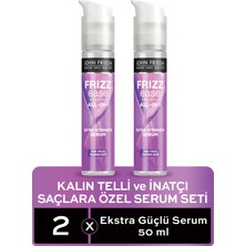 John Frieda Kalın Telli ve Inatçı Saçlar Için Extra Güç Serum 2'li Set