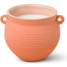 Paddywax Santorini Mat Seramik Anfora Mum Terracotta - Santorini 8.5 oz. Terracotta Ceramic Raw Clay & Pear