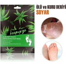 Novas Keepupgo Aloe Soft Ayak Soyucu Çorap Ölü Derileri Soyan Soyulabilen Ayak Çorabı Peeling Maskesi