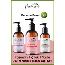 Parnassos Natural, Yasemin ve Çilek Rahatlatıcı Masaj Yağı Seti 150 ml 3'lü Set