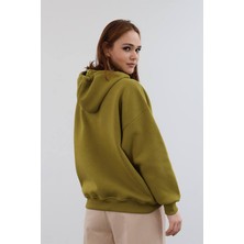 Z Trend Morning Baskı Detaylı Pamuk Kapşonlu Sweatshirt