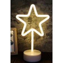 DEMPOWER Dp-85 Dekoratif Yıldız Neon LED Gece Lambası