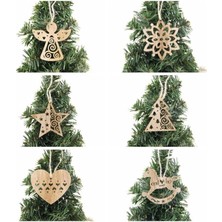 Yılbaşı Ağacı Süsü 6 Lı Yılbaşı Süsü Noel Süsü Christmas Ornament