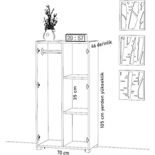 Yaman Dekorasyon Student Elbise Dolabı