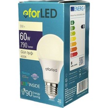 Akkurtlar LED Lamba 9W-60W 806 Lümen Günışığı 4000K Işık E-27 Duy (3'lü Ekopaket)