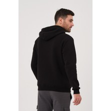 Unisex Fermuarlı Kanguru Cep 3 İplik Sweatshirt İçi Polar