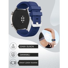 Furenfa Huawei Gt / Gt2 / Gt2 Pro / Gt3 / Gt 3 Pro -Honor Magic Watch 2 46MM -Samsung Gear Watch 46MM Silikon Kordon