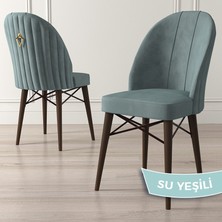 Ritim Serisi, Ceviz Gürgen Ayaklı 1.sınıf Babyface Ithal Kumaş Sandalye, 1 Adet Gold Halkalı