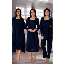 Effortt 2405 Model  Effortt Lohusa Hamile 4'lü Set Lacivert Effortt