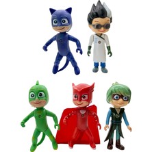 UDATOYS Pijamaskeliler Büyük Boy Karakterler Pjmasks Oyuncak 5li Set