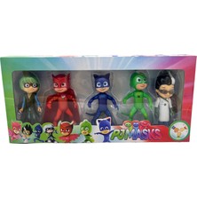 UDATOYS Pijamaskeliler Büyük Boy Karakterler Pjmasks Oyuncak 5li Set