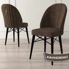 Canisa Concept Ritim Serisi, Siyah Gürgen Ayaklı, Babyface Ithal Kumaş Sandalye,1 Adet Gold Halkalı