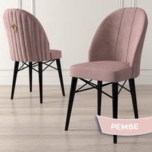 Canisa Concept Ritim Serisi, Siyah Gürgen Ayaklı, Babyface Ithal Kumaş Sandalye,1 Adet Gold Halkalı